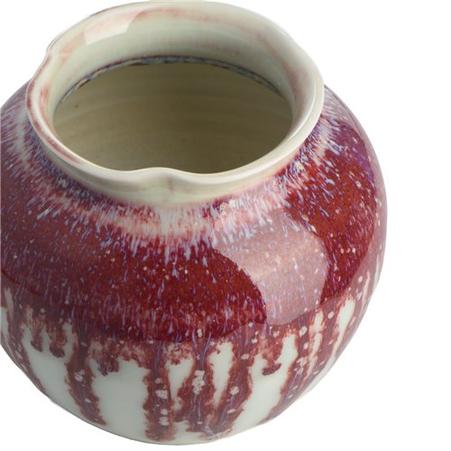 Wavy Pot Red Drips