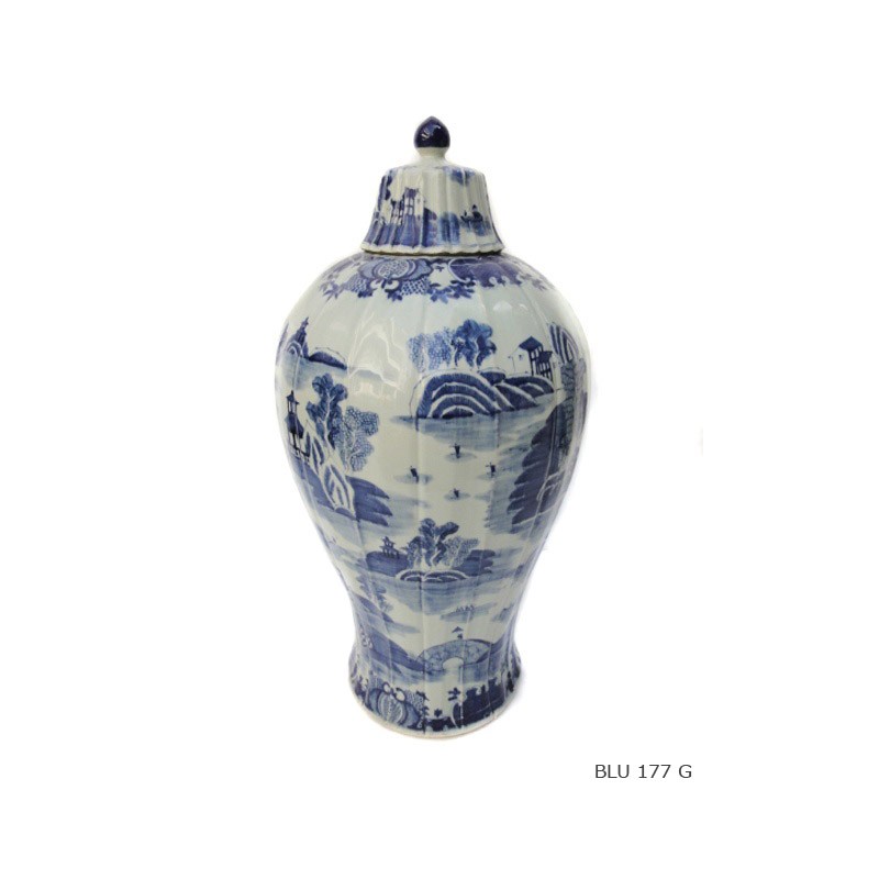 Meiping jar blue white