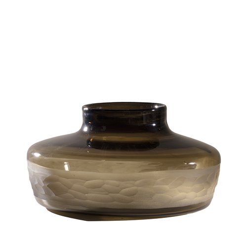 Flat Vase Amber