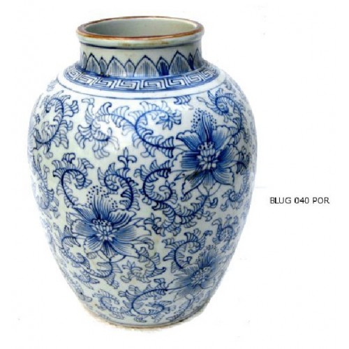 Vase ming style orchid deco
