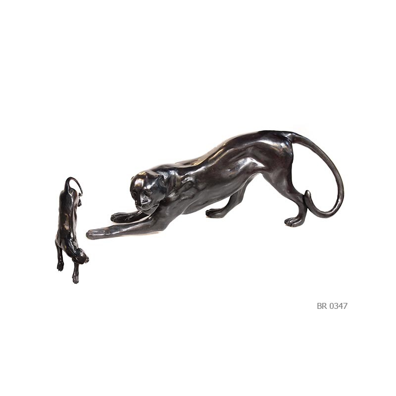 Panther bagheera bronze design