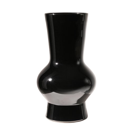 Vase Corolle Noir L