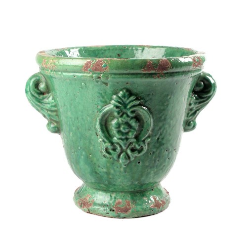 Planter pot acanthus leaf