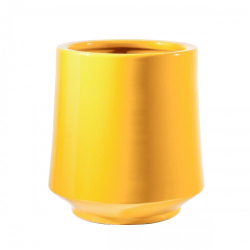 Cylinder Vase Yellow Ls Dia22 - Arrival mid-March 2024