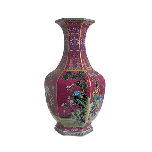 Vase Violet En Porcelaine S