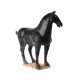 Horse han style black glazed