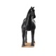 Horse han style black glazed