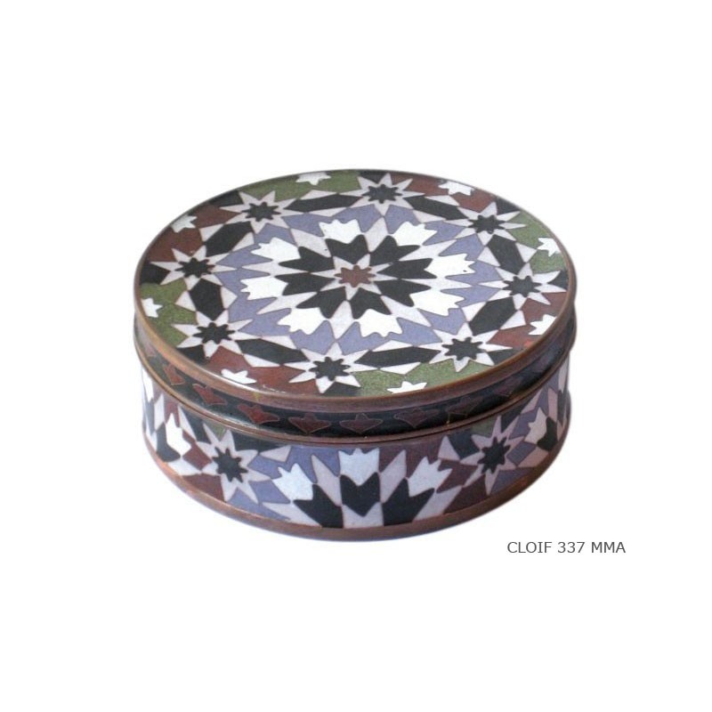 Round box mosaic 'morocco'