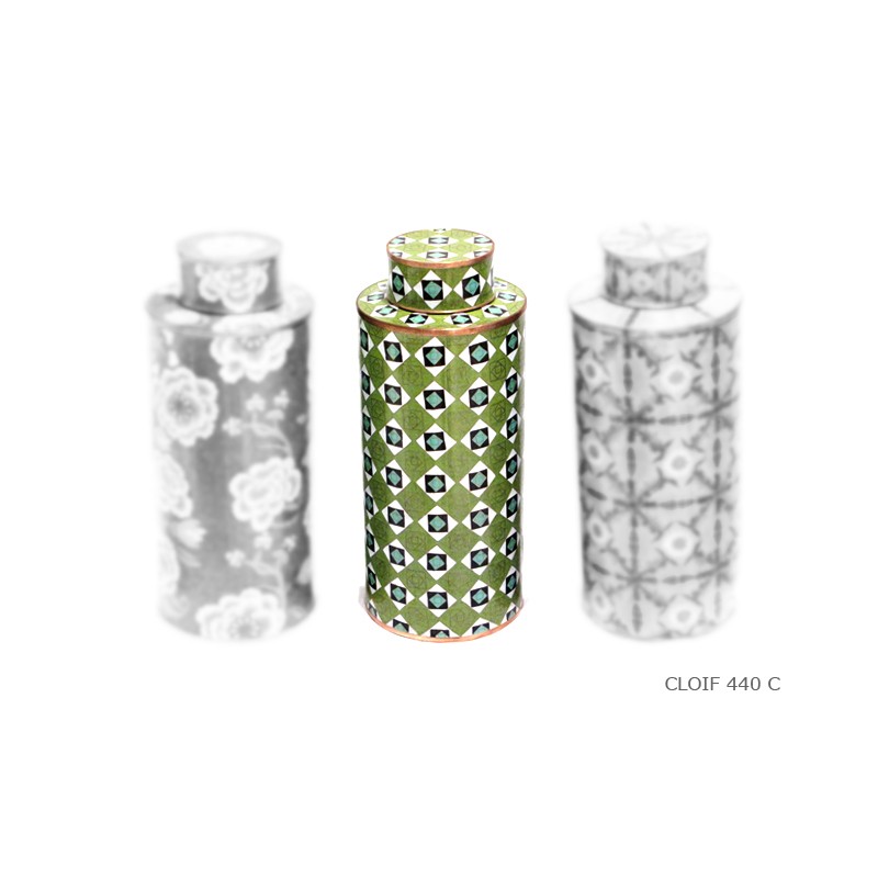 Long jar 'lozenges' design