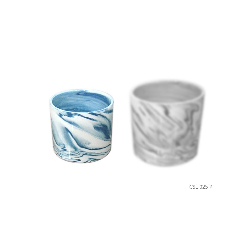 Straight vase blue earth mixed