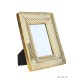 Wall mirror rectangular gold