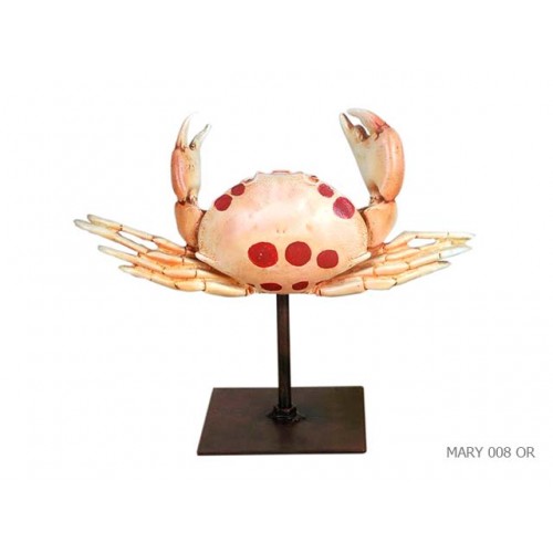 Crab resin patina on stand d