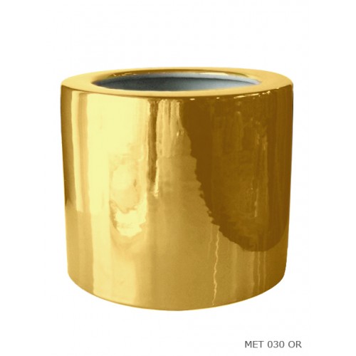 Planter pot porcelain golden
