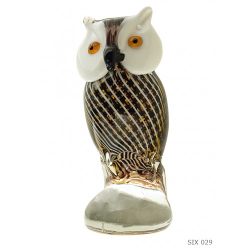 Owl glass hand made