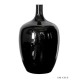 Round vase pure black design