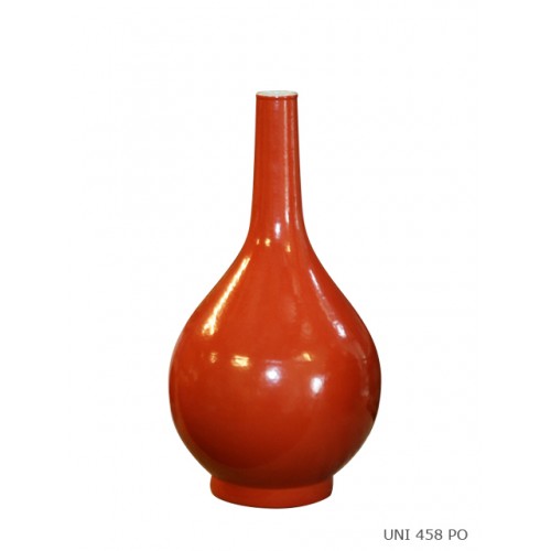Vase long perle corail 