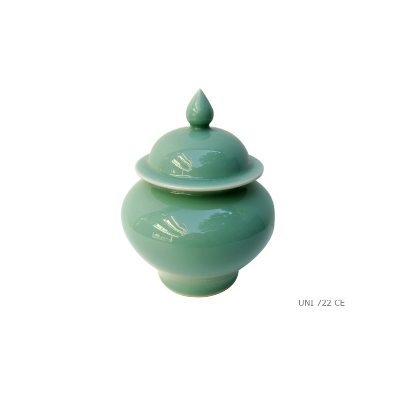 Temple jar celadon