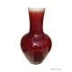 Straight neck vase 'ox blood'