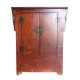 Cupboard lacquered red china