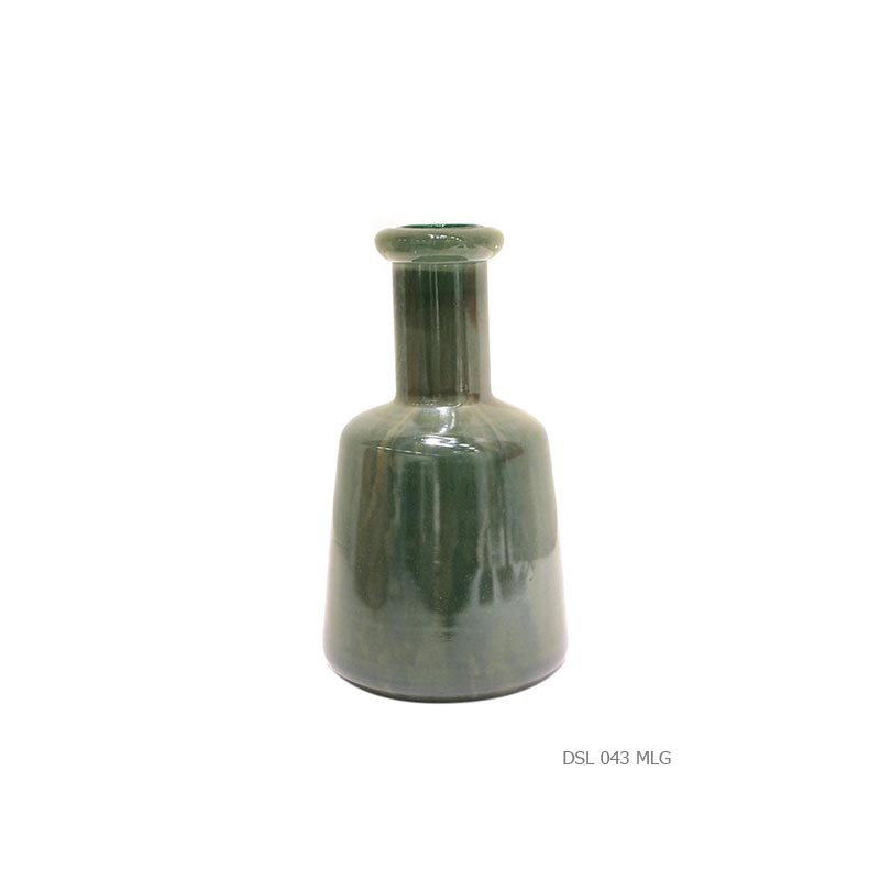 Vase bottle green aqua glow