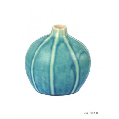 Melon vase vallauris spirit turquoise