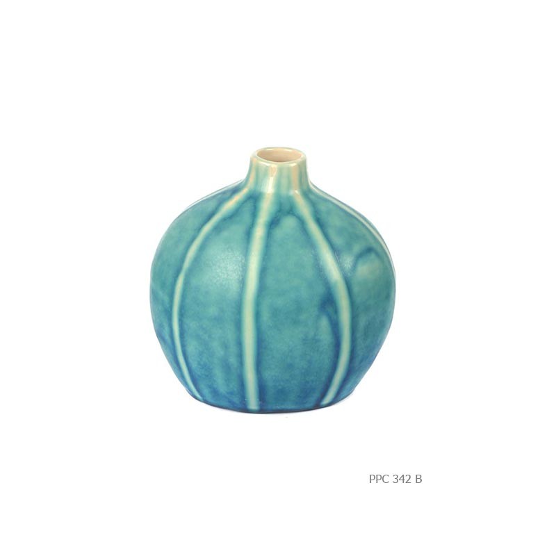 Melon vase vallauris spirit turquoise
