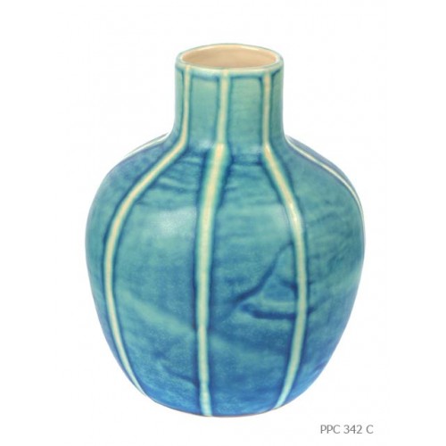 Melon vase vallauris spirit turquoise