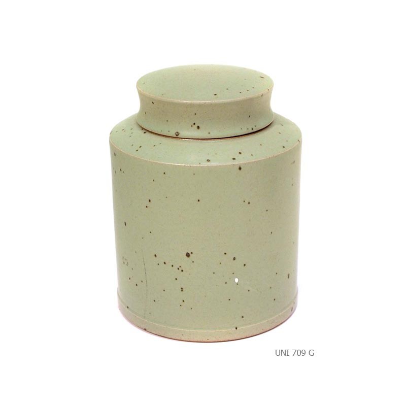 Condiment pot dry glassy