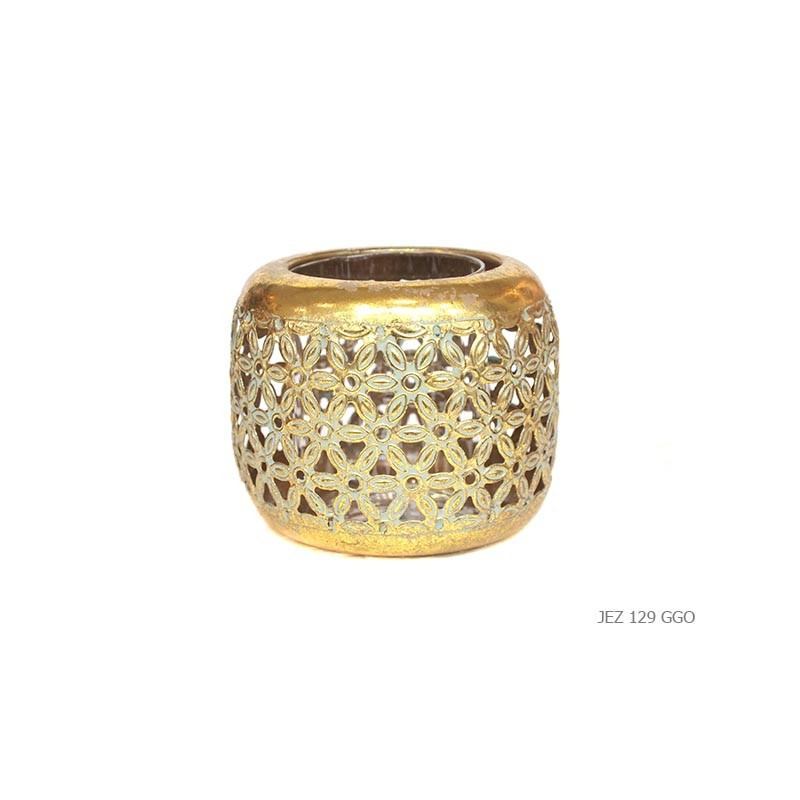 Votive metal cut gold