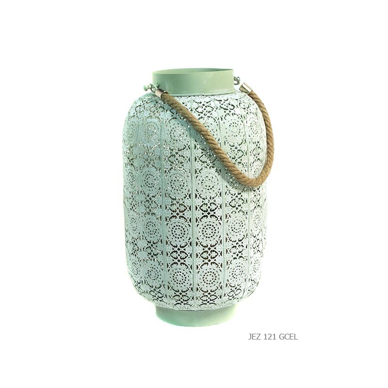 Lantern floral celadon