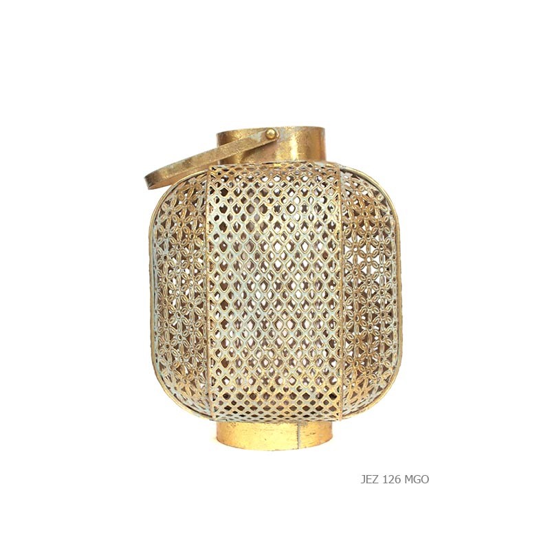Lantern patina gold