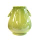 Vase avec anses daims vert acide