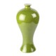 Vase meiping glacure vert acide reactif