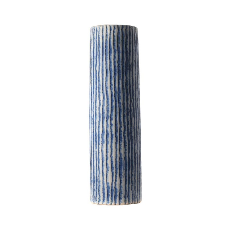 Vase stratum blue