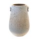 Vase porcelaine amphore ecume blanche