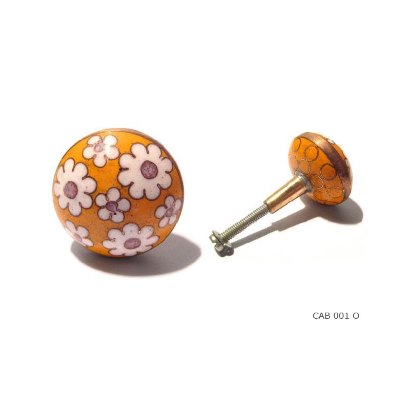 Doorknob 60 floral orange