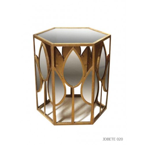 Side table lotus gold