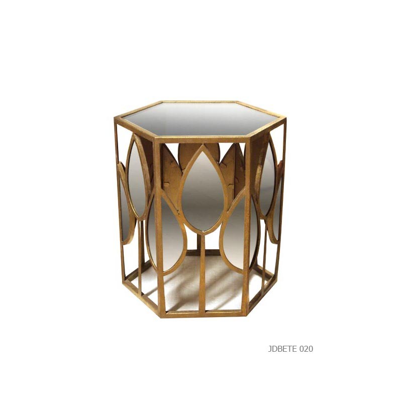 Side table lotus gold