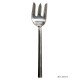 Set of 2 serving forks grey stainless steel
