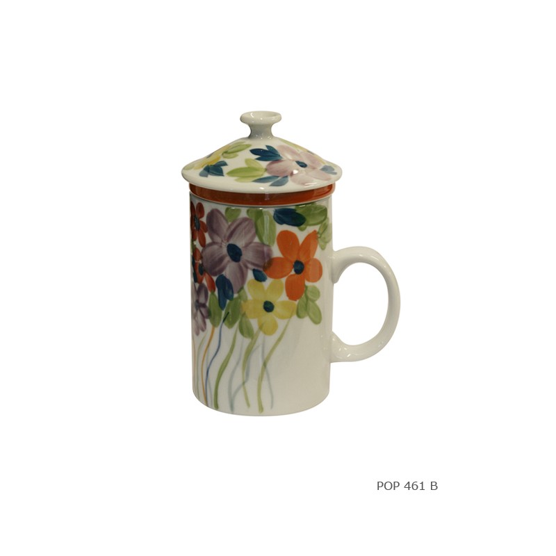 Tea cup filter poppy