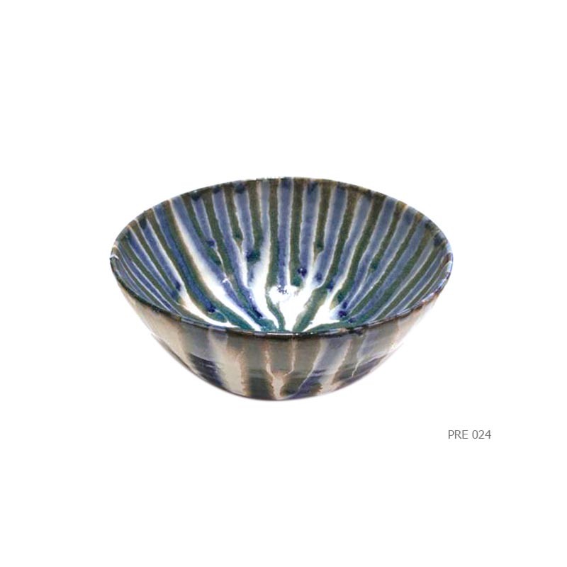 Bowl artisane glassy reactive