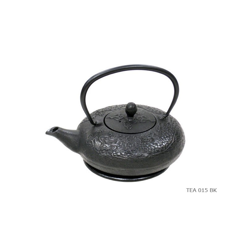 Teapot 'dragon' black