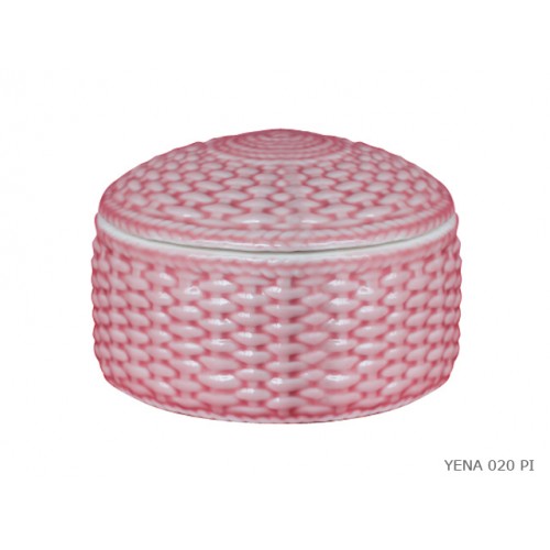 Box rattan porcelain pink