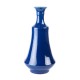 Bell vase glaze blue sapphire