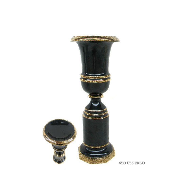 Candleholder Napoleon III black gold