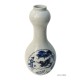 Onion collar vase ming bleu white