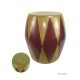 Stool shagreen lozenge ocher
