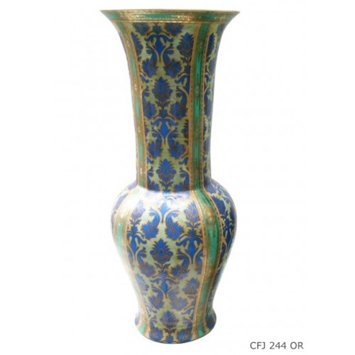 Vase corolle long text XVIIIe or