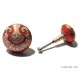 Doorknob ottoman red