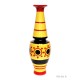 Long vase yellow black rounds